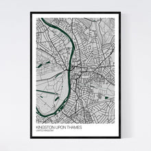 Load image into Gallery viewer, Kingston upon Thames City Map Print