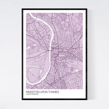 Load image into Gallery viewer, Kingston upon Thames City Map Print