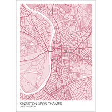 Load image into Gallery viewer, Map of Kingston upon Thames, United Kingdom