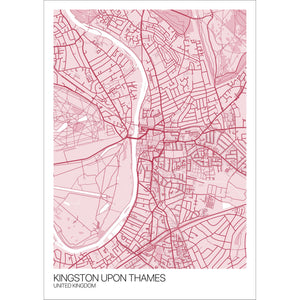 Map of Kingston upon Thames, United Kingdom