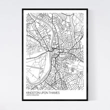 Load image into Gallery viewer, Kingston upon Thames City Map Print