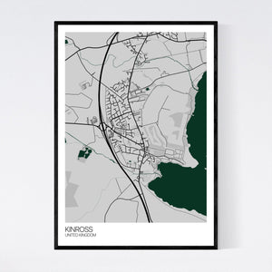 Kinross City Map Print