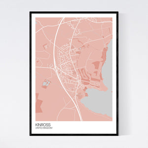 Kinross City Map Print
