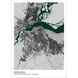 Map of Kinshasa, Democratic Republic of the Congo