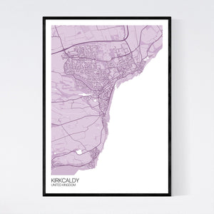 Kirkcaldy City Map Print