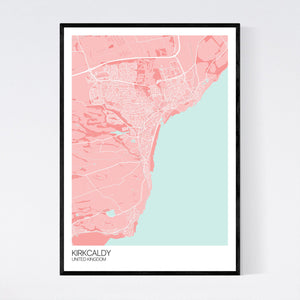 Kirkcaldy City Map Print