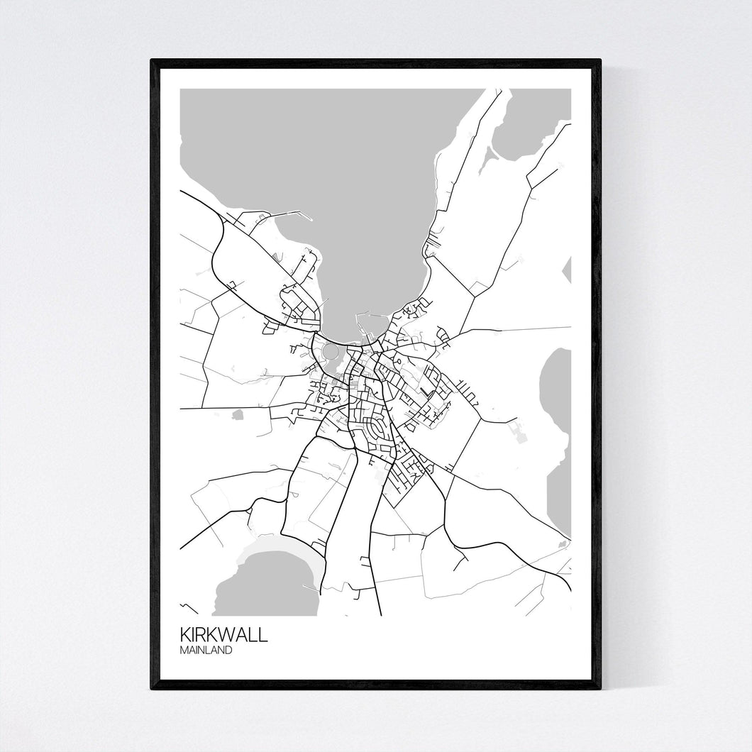 Kirkwall Town Map Print