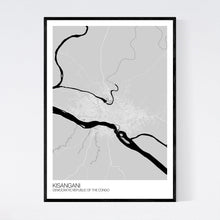 Load image into Gallery viewer, Kisangani City Map Print