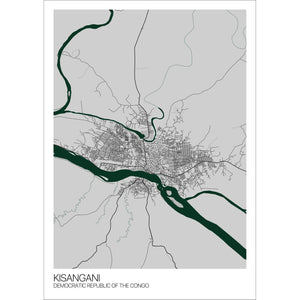 Map of Kisangani, Democratic Republic of the Congo
