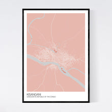 Load image into Gallery viewer, Kisangani City Map Print