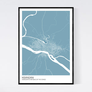 Kisangani City Map Print