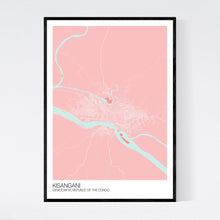 Load image into Gallery viewer, Kisangani City Map Print