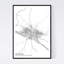 Load image into Gallery viewer, Kisangani City Map Print