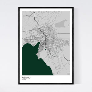 Kisumu City Map Print