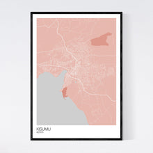 Load image into Gallery viewer, Kisumu City Map Print