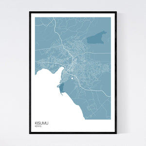 Kisumu City Map Print