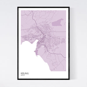 Kisumu City Map Print
