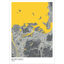 Load image into Gallery viewer, Map of Kitakyushu, Japan