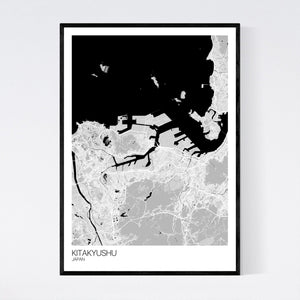 Kitakyushu City Map Print