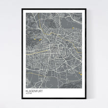 Load image into Gallery viewer, Klagenfurt City Map Print