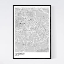 Load image into Gallery viewer, Klagenfurt City Map Print