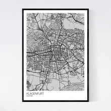 Load image into Gallery viewer, Klagenfurt City Map Print