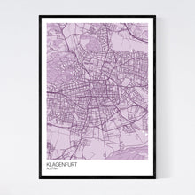 Load image into Gallery viewer, Klagenfurt City Map Print