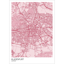Load image into Gallery viewer, Map of Klagenfurt, Austria