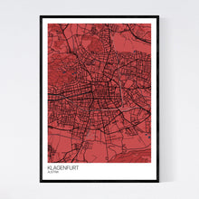 Load image into Gallery viewer, Klagenfurt City Map Print