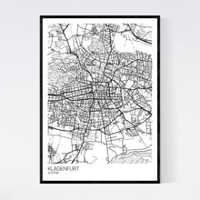 Load image into Gallery viewer, Klagenfurt City Map Print