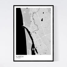 Load image into Gallery viewer, Klaipėda City Map Print