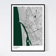 Load image into Gallery viewer, Klaipėda City Map Print