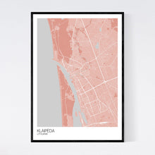 Load image into Gallery viewer, Klaipėda City Map Print