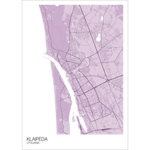 Load image into Gallery viewer, Map of Klaipėda, Lithuania