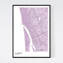 Load image into Gallery viewer, Map of Klaipėda, Lithuania