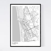 Load image into Gallery viewer, Klaipėda City Map Print