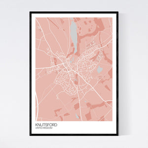 Knutsford Town Map Print