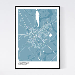 Knutsford Town Map Print