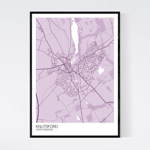 Knutsford Town Map Print