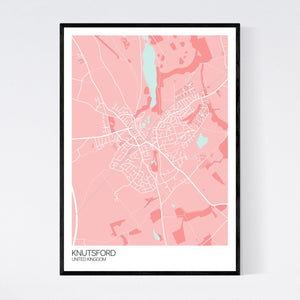 Knutsford Town Map Print