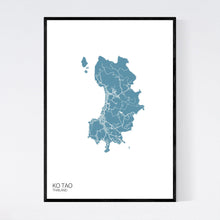 Load image into Gallery viewer, Ko Tao Island Map Print