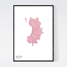 Load image into Gallery viewer, Ko Tao Island Map Print
