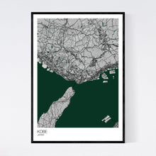 Load image into Gallery viewer, Kobe City Map Print