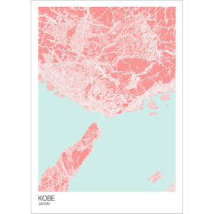 Map of Kobe, Japan