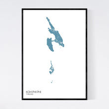 Load image into Gallery viewer, Koh Phi Phi Island Map Print