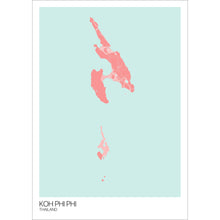 Load image into Gallery viewer, Map of Koh Phi Phi, Thailand