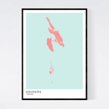 Load image into Gallery viewer, Map of Koh Phi Phi, Thailand