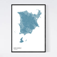 Load image into Gallery viewer, Koh Samui Island Map Print