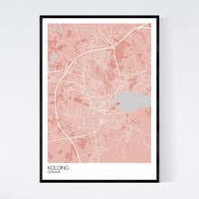Load image into Gallery viewer, Kolding City Map Print