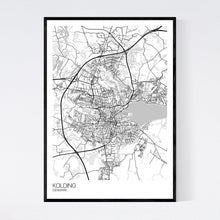 Load image into Gallery viewer, Kolding City Map Print
